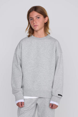 Unisex Sweater Vicky met 3D Logo Grijs