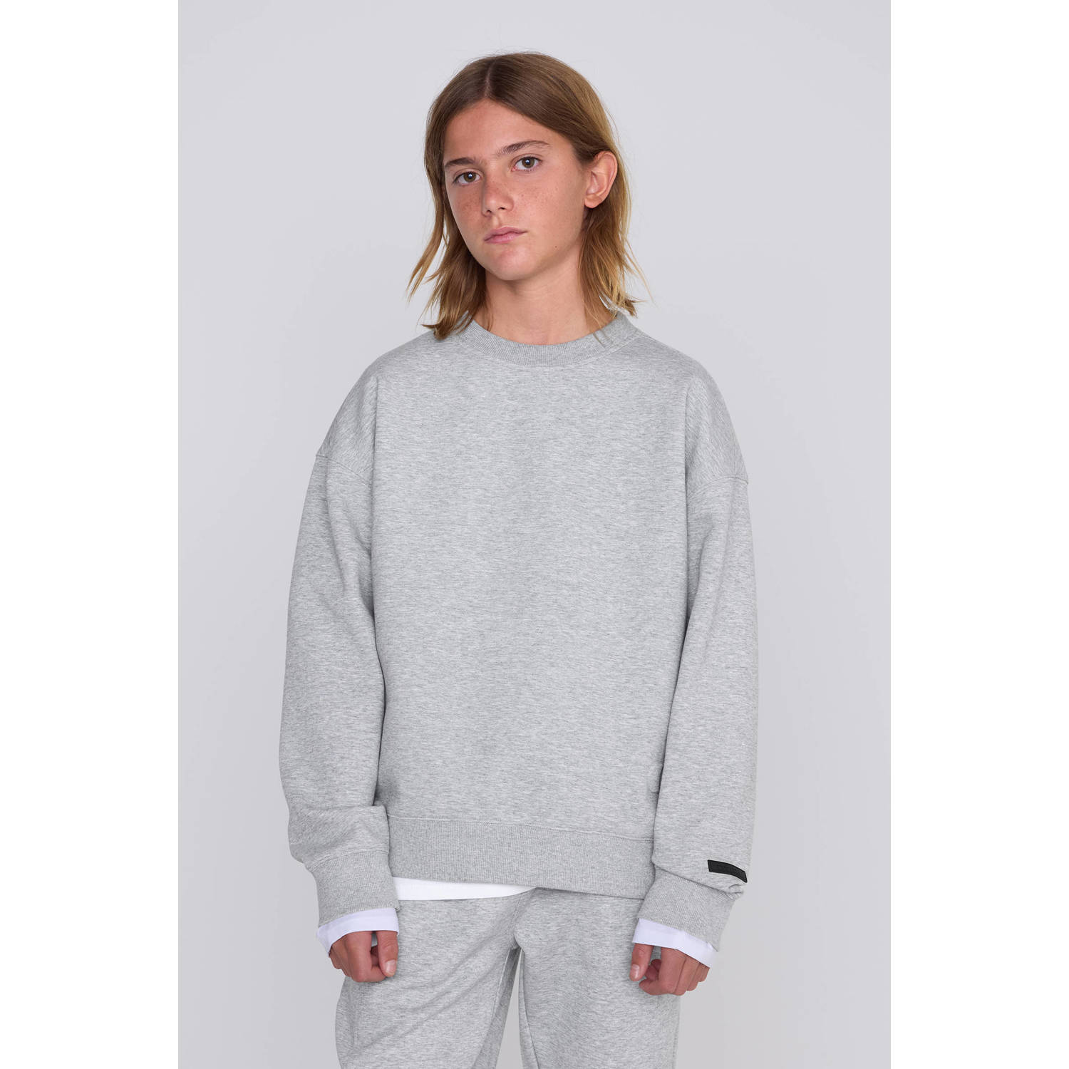 Coolcat Unisex Sweater Vicky met 3D Logo Grijs