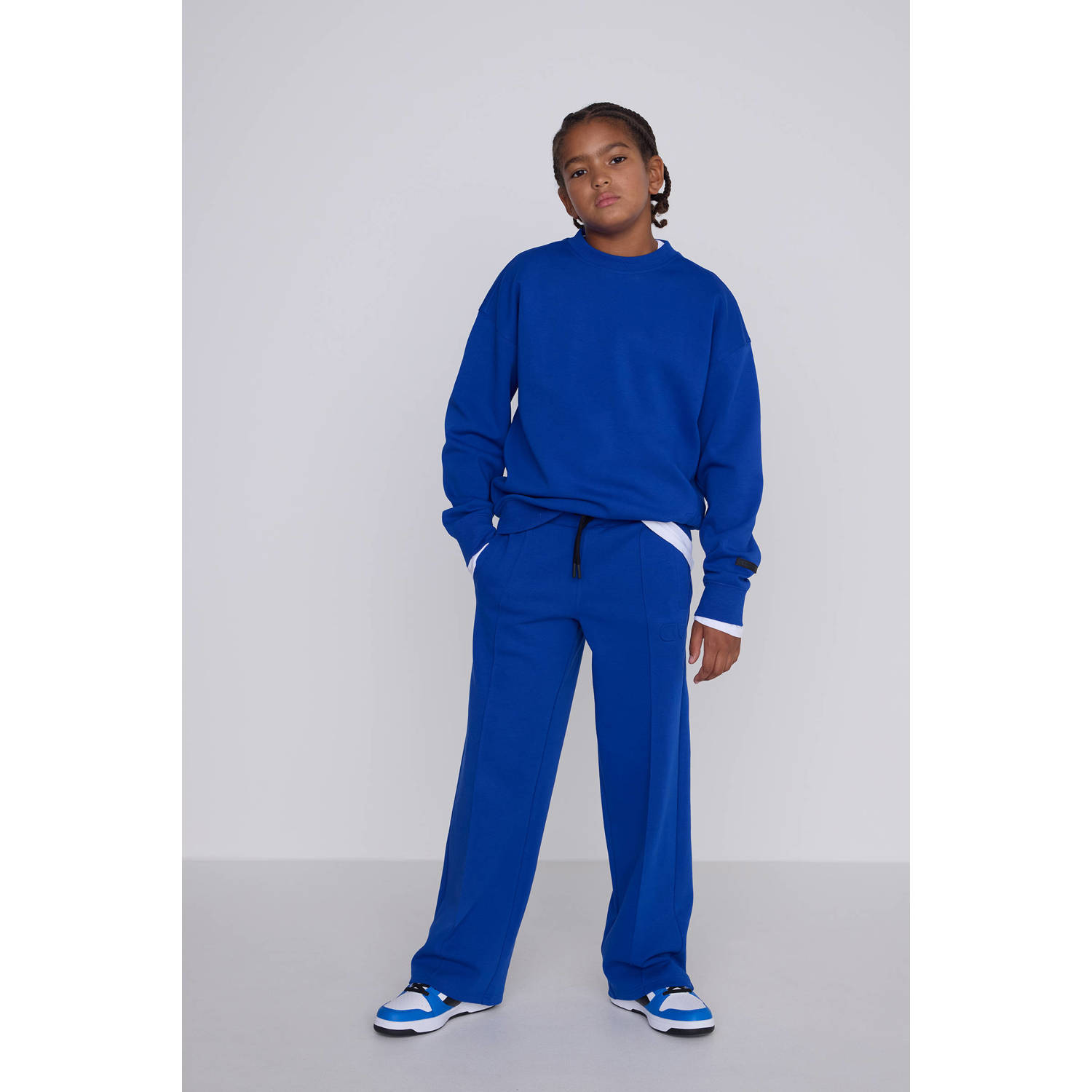 Coolcat Unisex Wide Leg Joggingbroek Misha met Plooi
