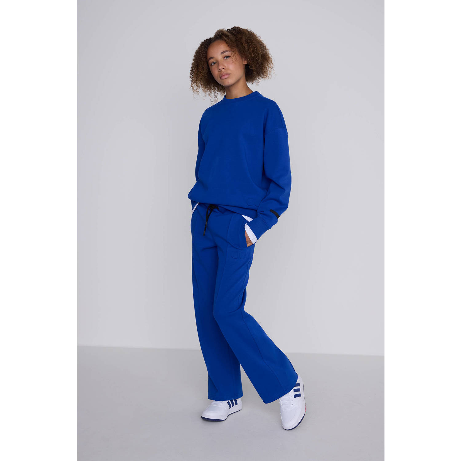 Coolcat Unisex Wide Leg Joggingbroek Misha met Plooi