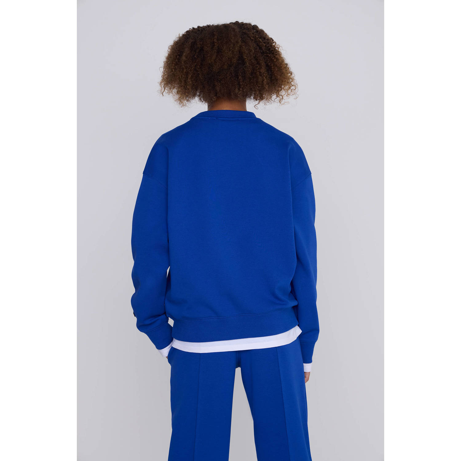 Coolcat Unisex Sweater Vicky met 3D Logo Blauw