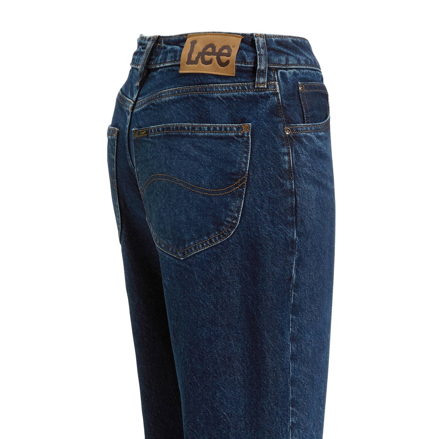 Lee straight leg jeans dark blue denim