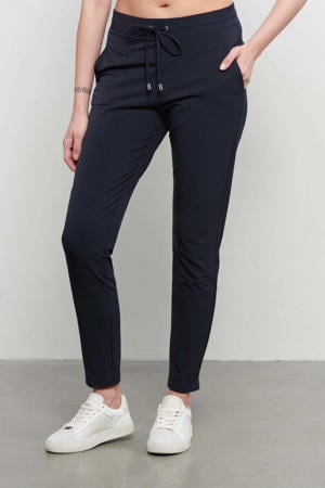 regular fit pantalon PENNY van travelstof marineblauw