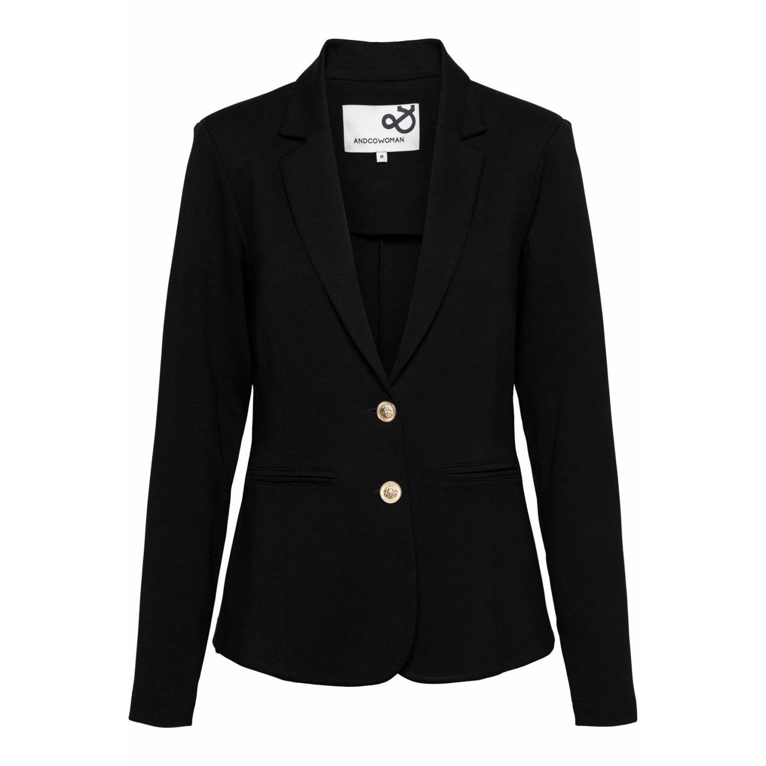 &Co Woman rechtvallende blazer DILENA PUNTA zwart