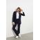 &Co Woman flared broek PENELOPE van travelstof marineblauw