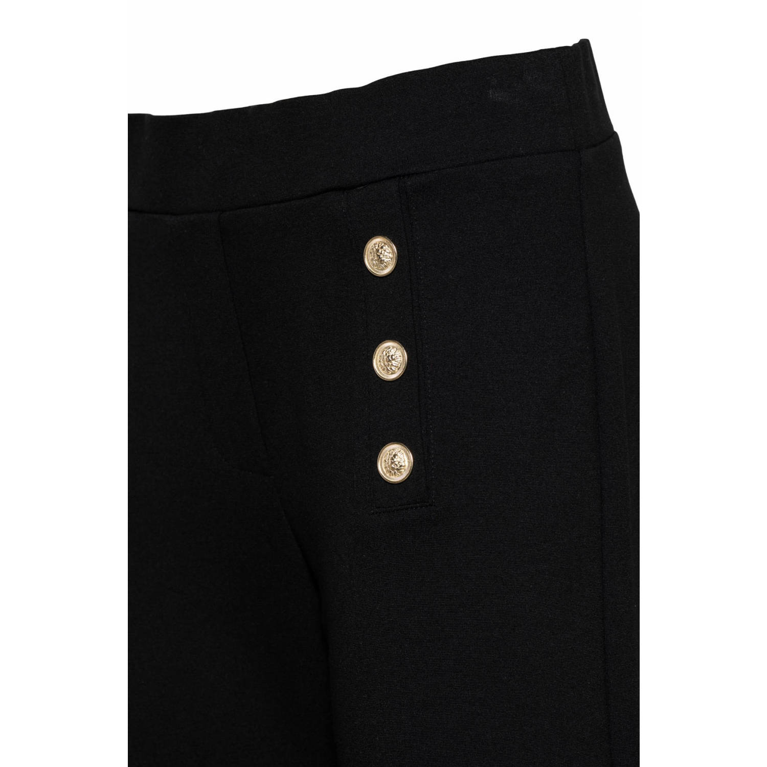 &Co Woman regular fit broek DARLENE PUNTA zwart
