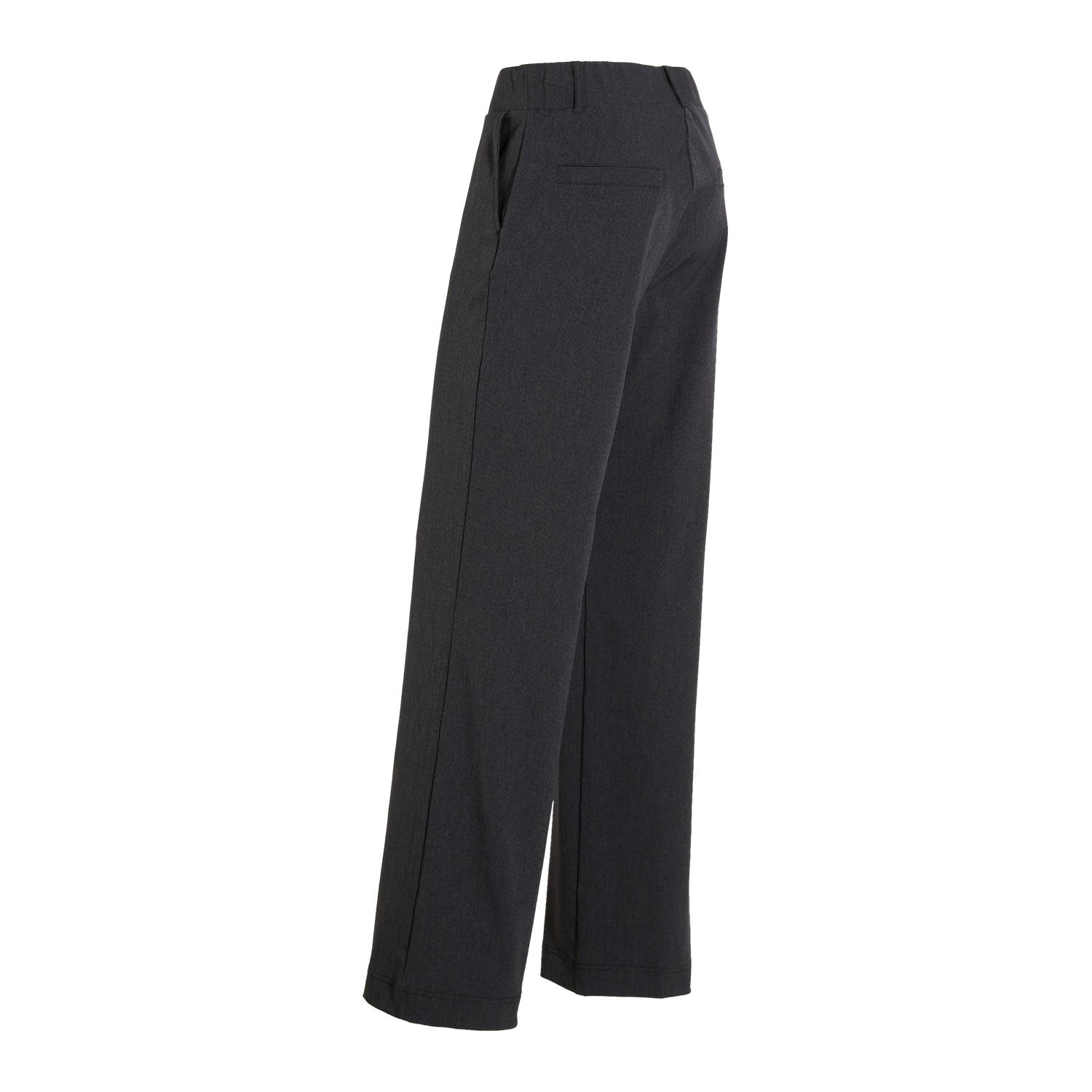 &Co Woman straight fit broek PATRICE TRAVEL antraciet