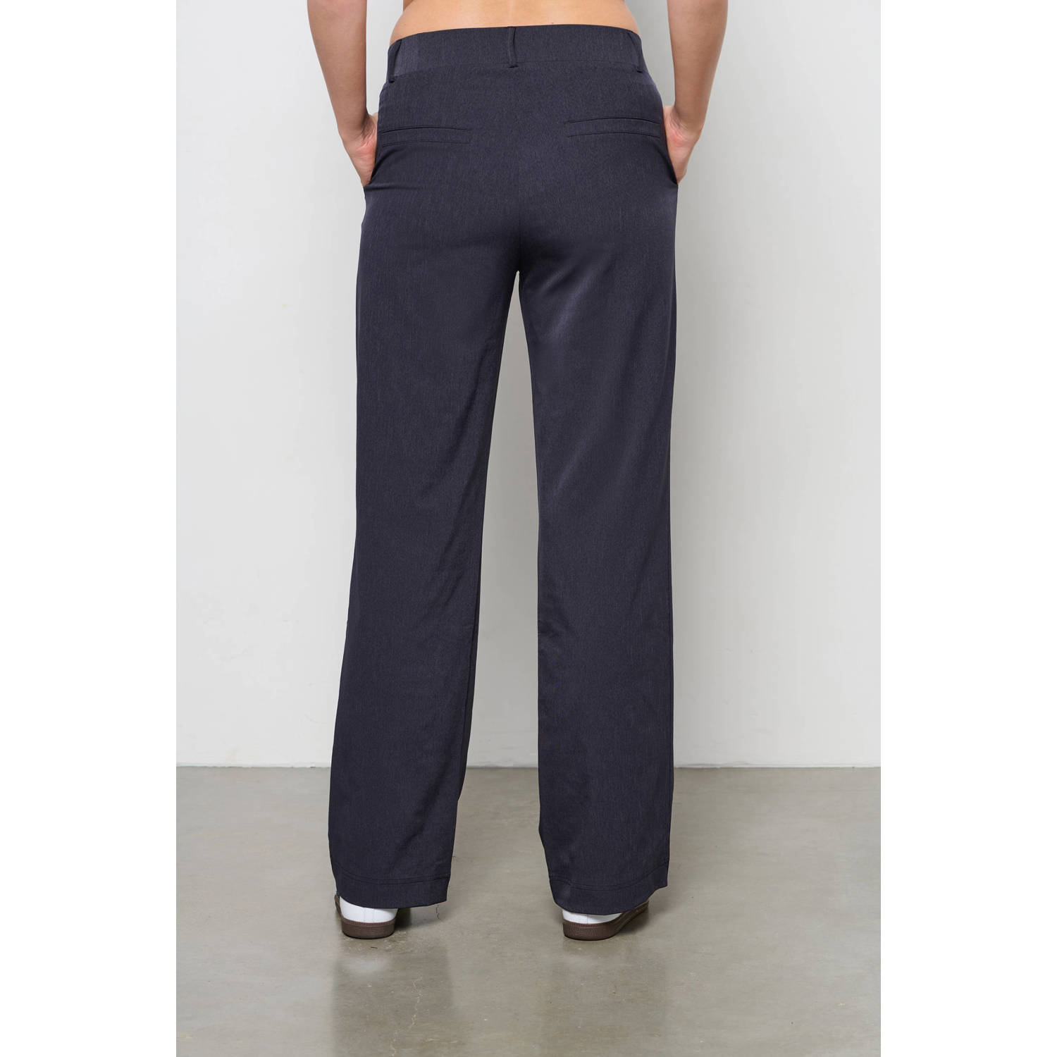 &Co Woman straight fit broek PATRICE TRAVEL antraciet