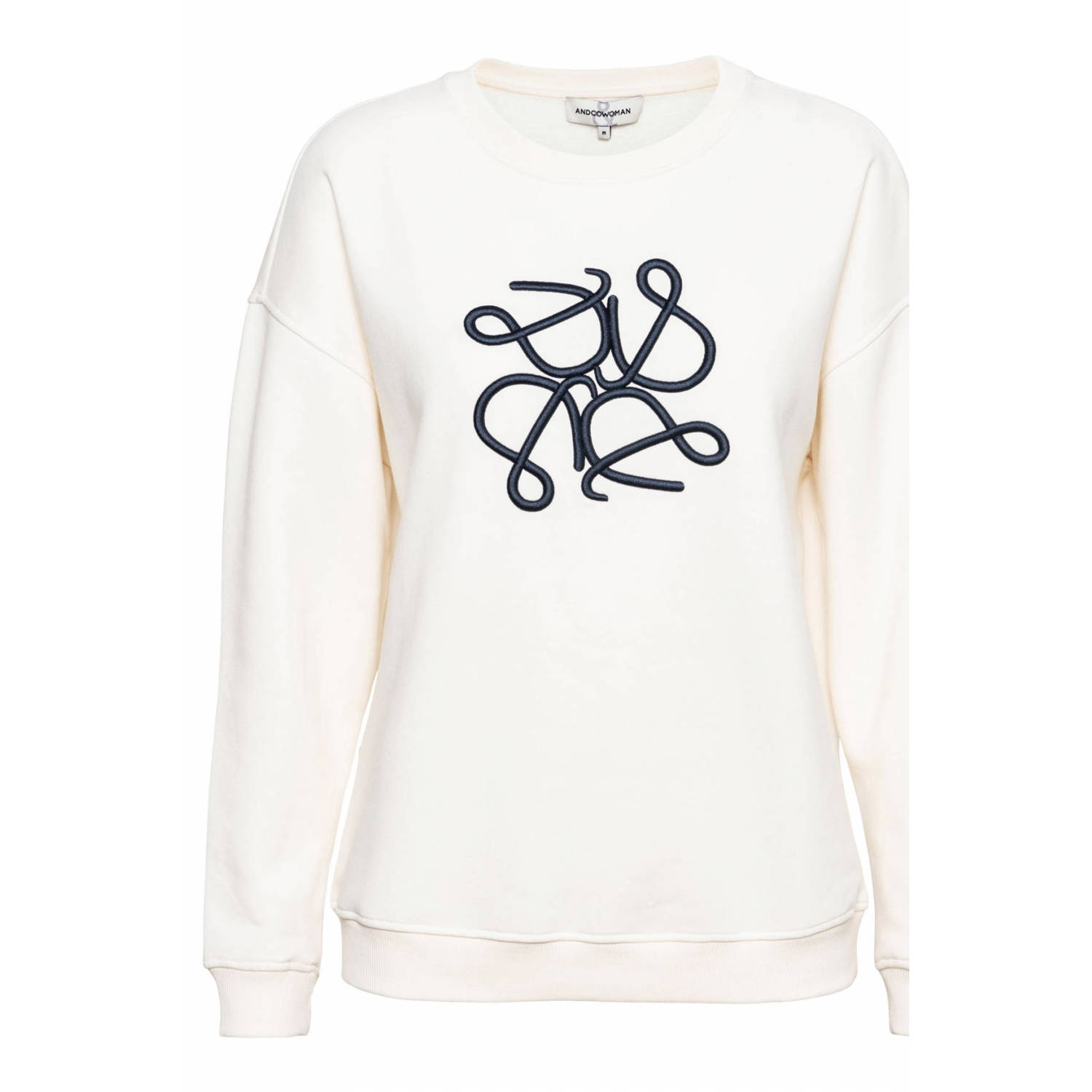 &Co Woman Selina Embro Cream Sweater Beige Dames