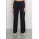 &Co Woman straight fit pantalon PATRICE van travelstof zwart