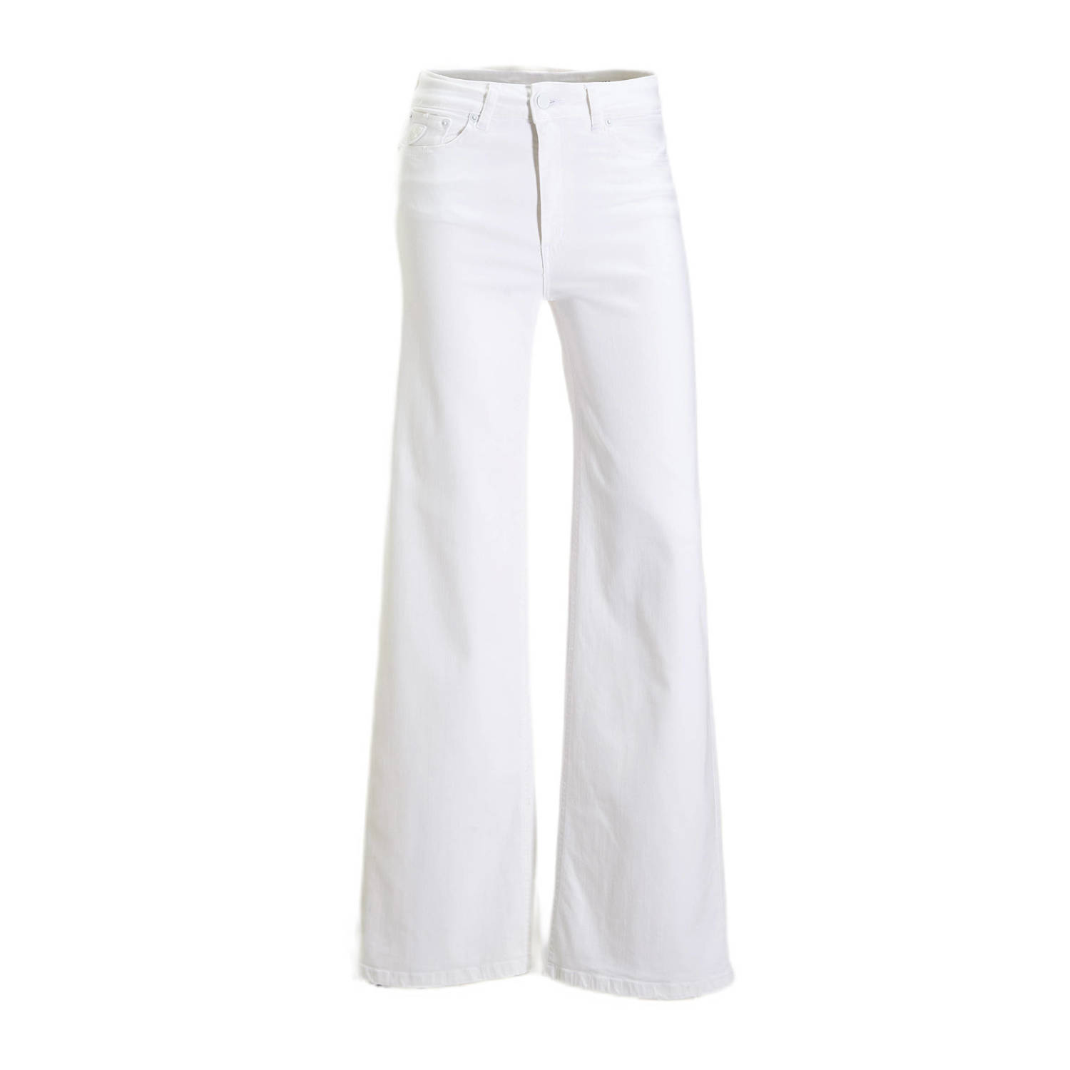 Lois high waist wide leg jeans Palazzo megalia white