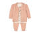 Dirkje vest + longsleeve + broek roze/offwhite