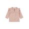 Dirkje longsleeve met all over print en ruches roze