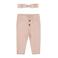 Dirkje baby broek + haarband roze