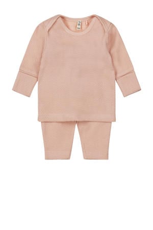 broek + longsleeve roze