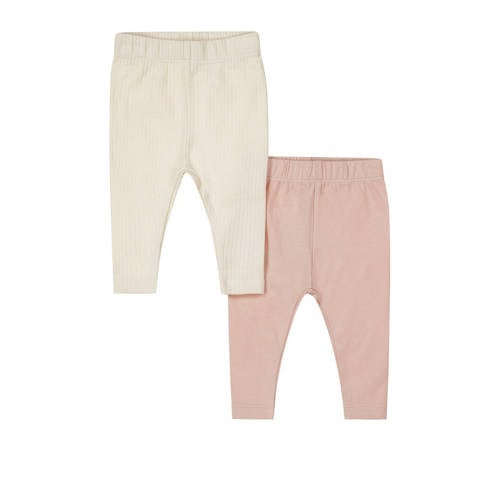 Dirkje babybroek - set van 2 roze/ecru afbeelding