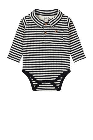 romper blauw/wit