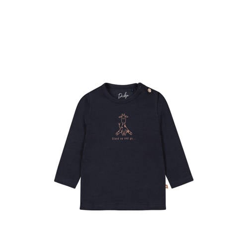 Dirkje baby longsleeve met printopdruk blauw afbeelding