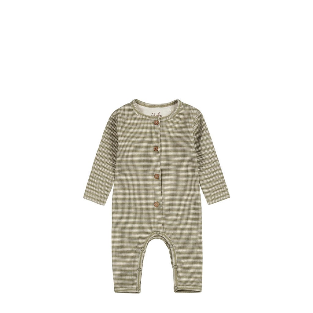 Dirkje baby gestreept boxpak groen