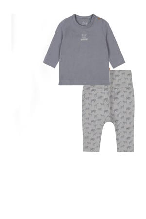 broek + longsleeve blauw