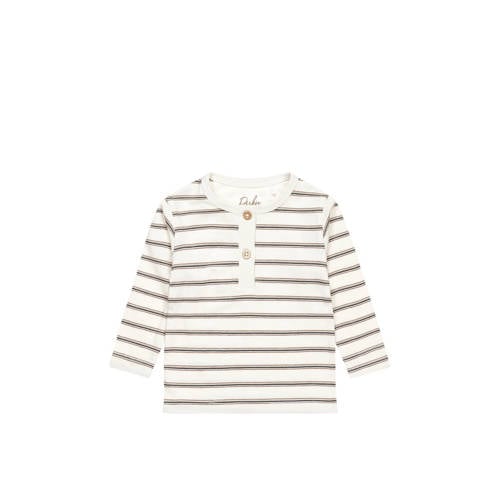 Dirkje baby gestreepte longsleeve wit/blauw afbeelding