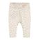 Dirkje baby broek met all over print offwhite/bruin