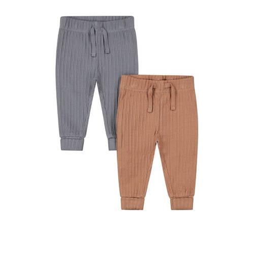 Dirkje babybroek - set van 2 bruin/grijs afbeelding