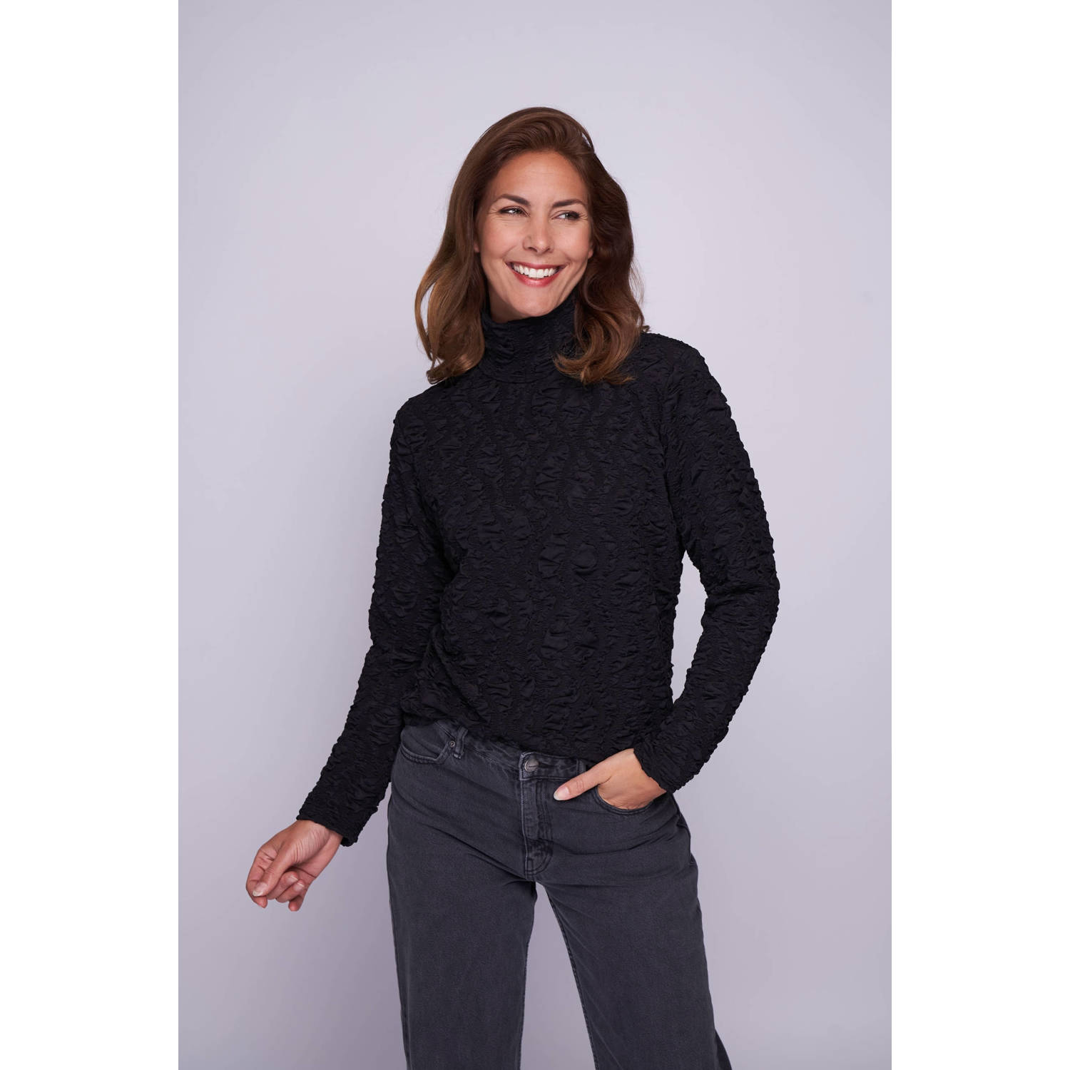 NED top Flat 64 LS Padded Tricot