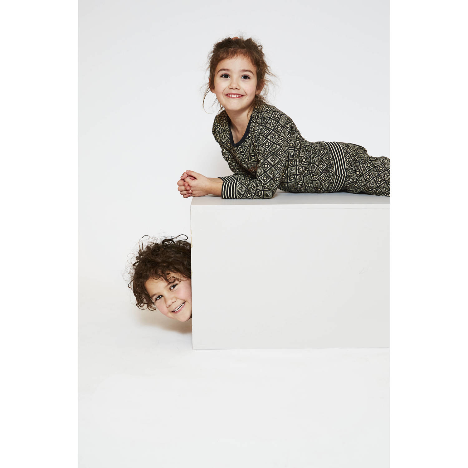 Charlie Choe pyjamaset zwart wit