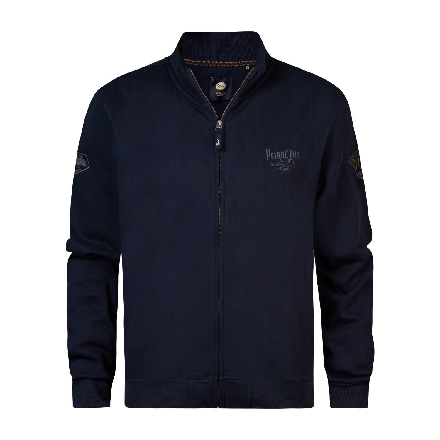 Petrol industries Plus Size sweatvest met logo sky captain