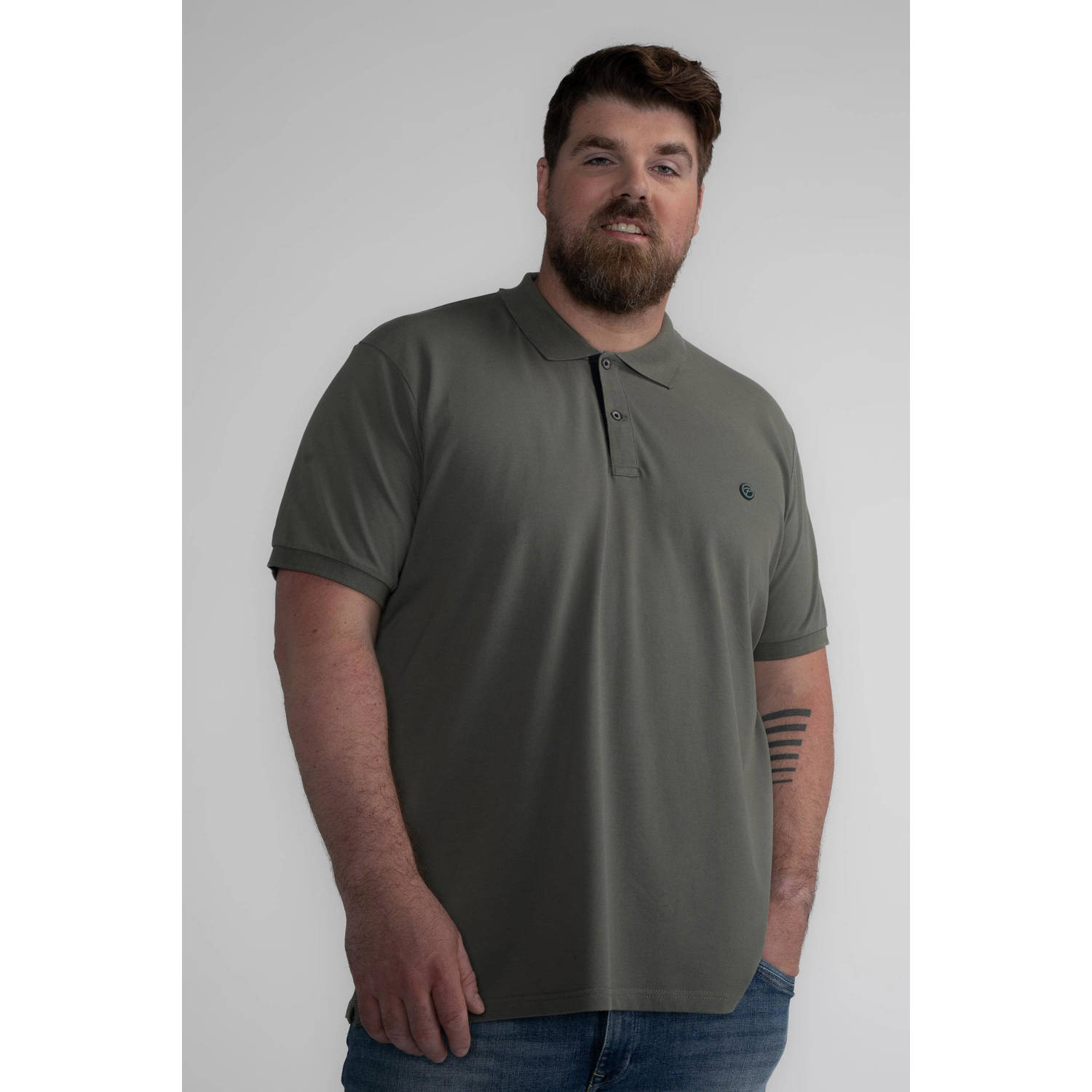 Petrol industries Plus Size polo groen