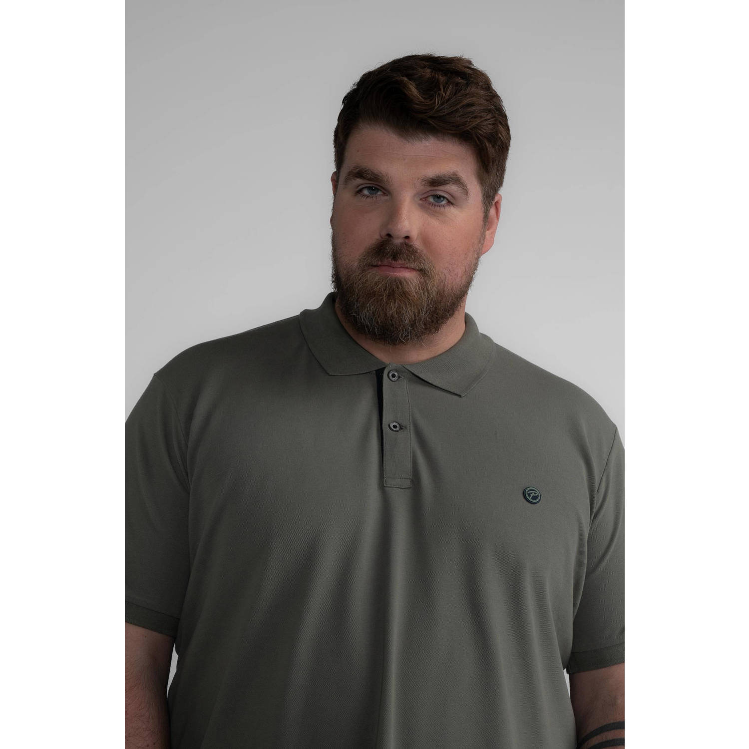 Petrol industries Plus Size polo groen