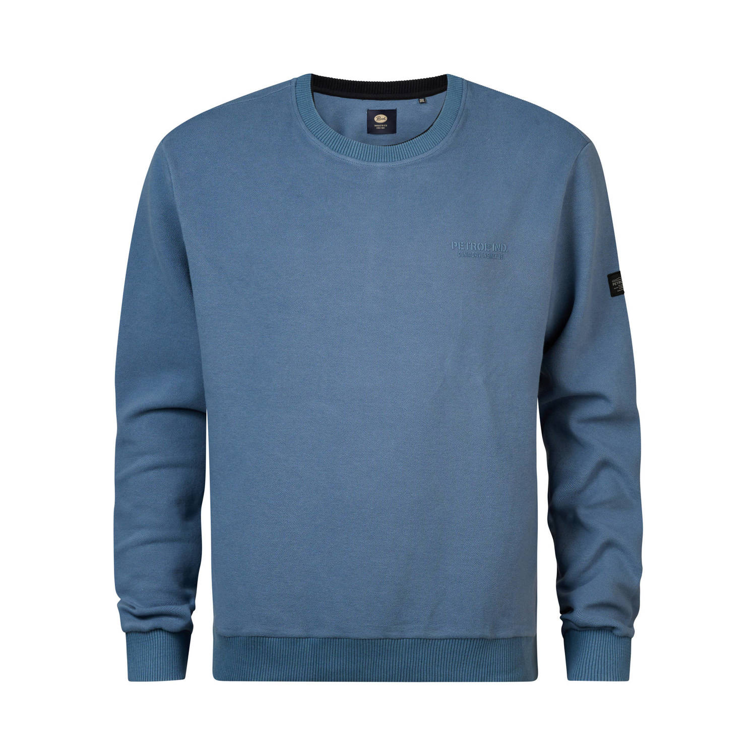 Petrol industries Plus Size sweater blauw