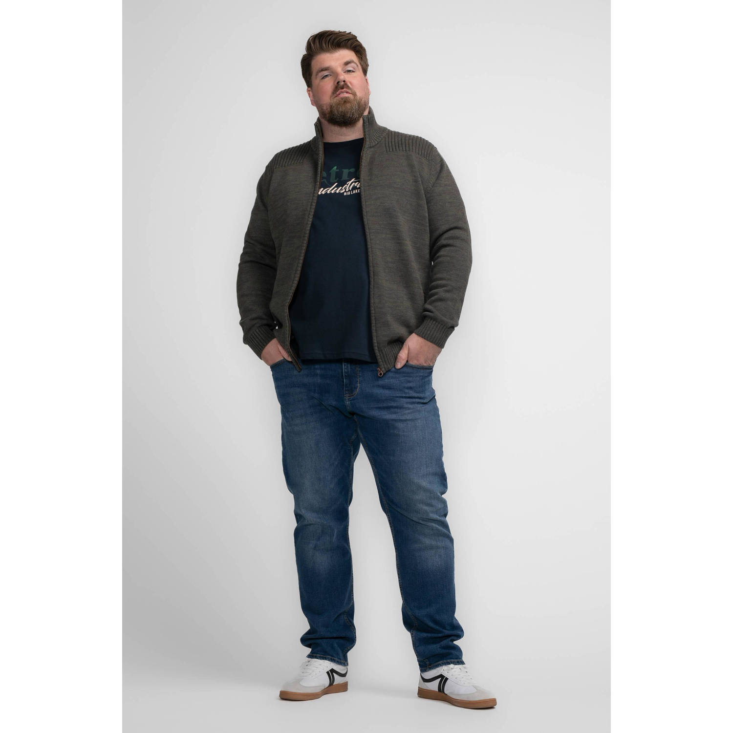Petrol industries Plus Size vest groen