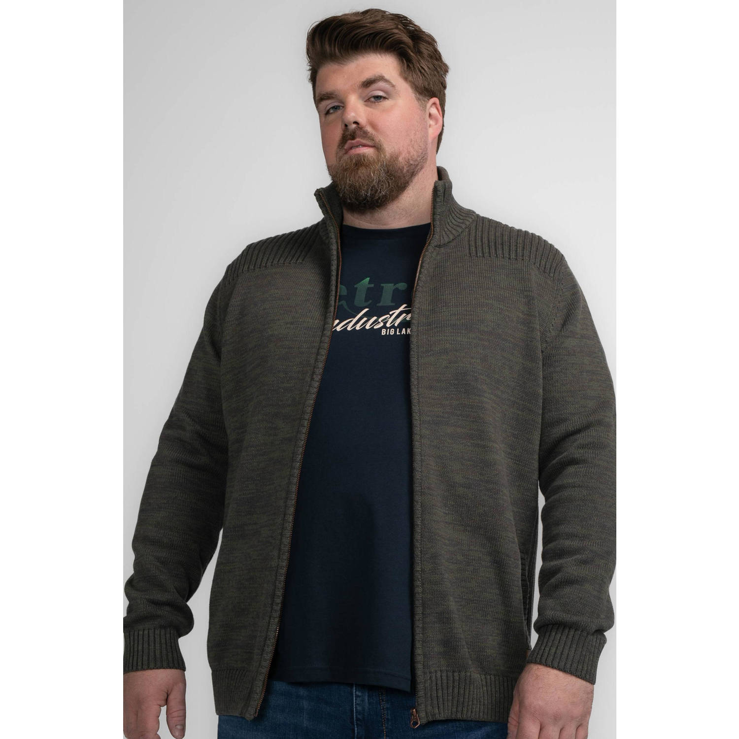 Petrol industries Plus Size vest groen
