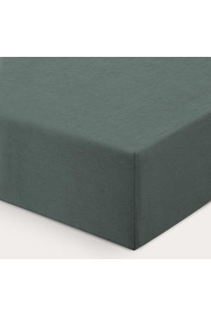 katoenen baby hoeslaken ledikant (120x60 cm) - donkergroen