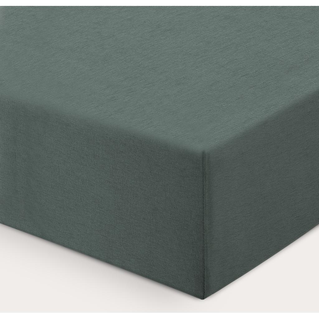 NOUS Kids katoenen kinderhoeslaken (150x70 cm) - donkergroen