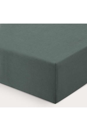 katoenen kinderhoeslaken (150x70 cm) - donkergroen