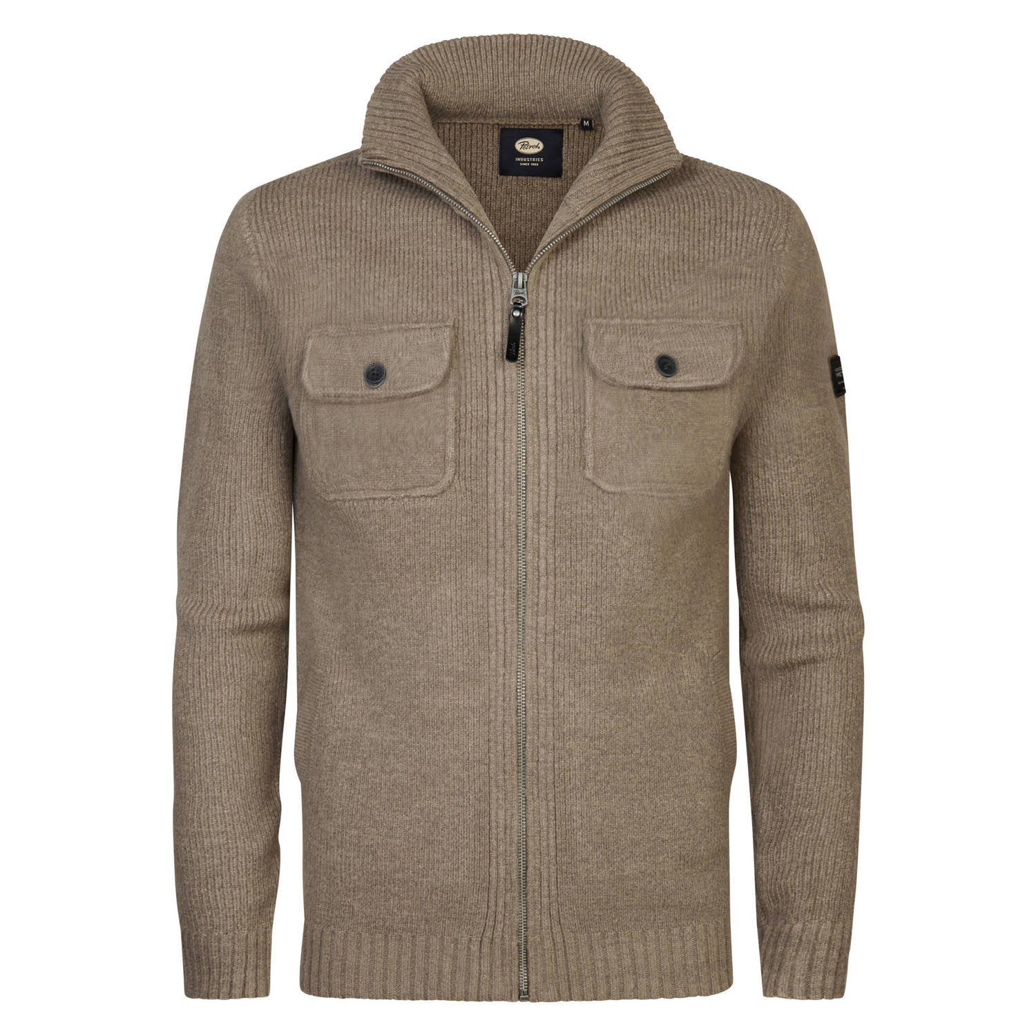 Petrol Industries gemêleerd vest timber wood