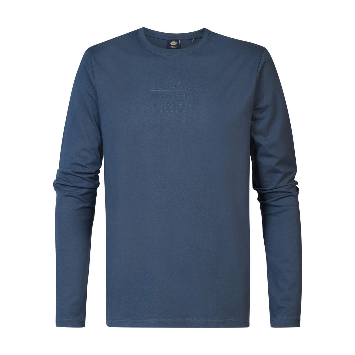 Petrol Industries longsleeve met logo midnight blue