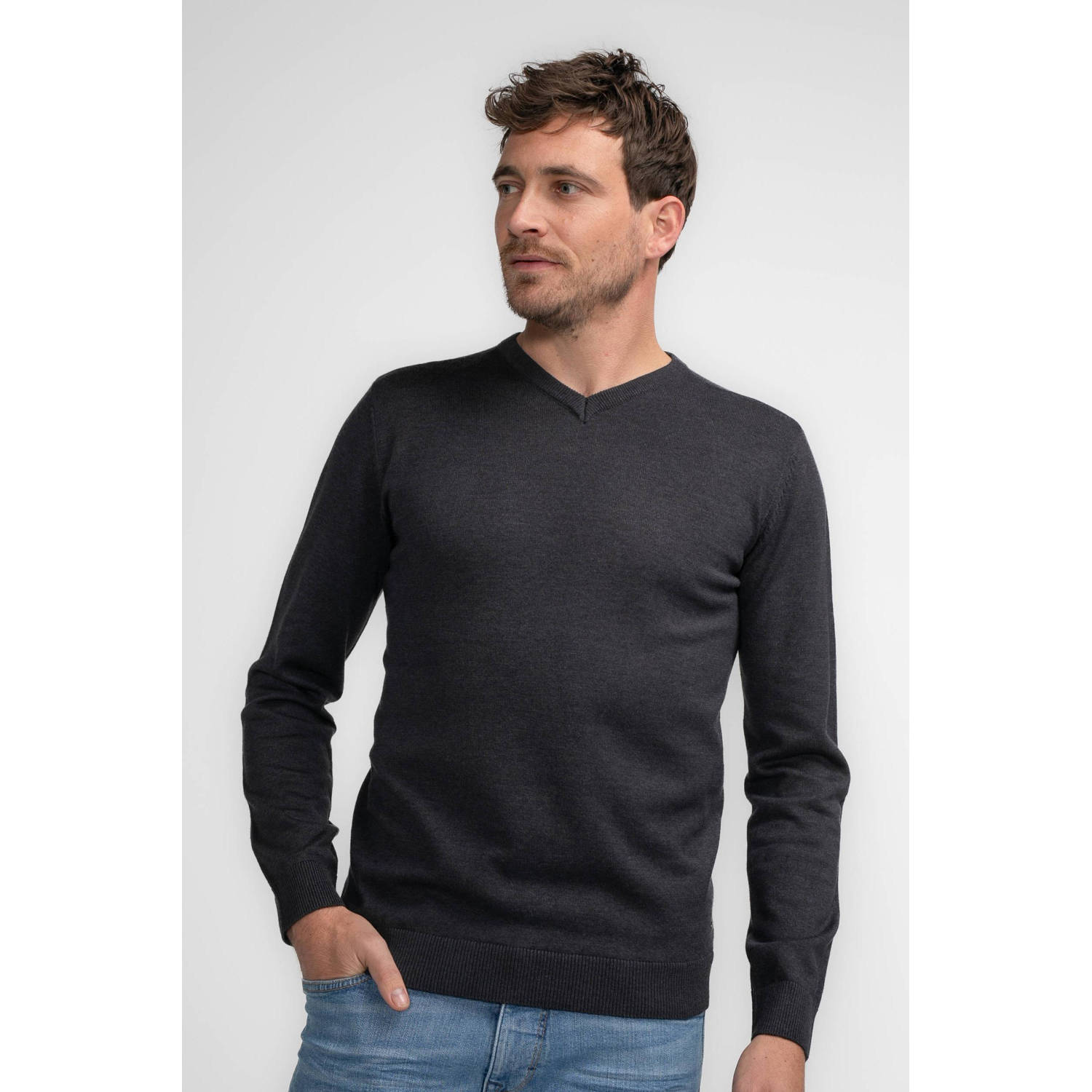 Petrol Industries Trui met V-hals Men Knitwear V-Neck Basic