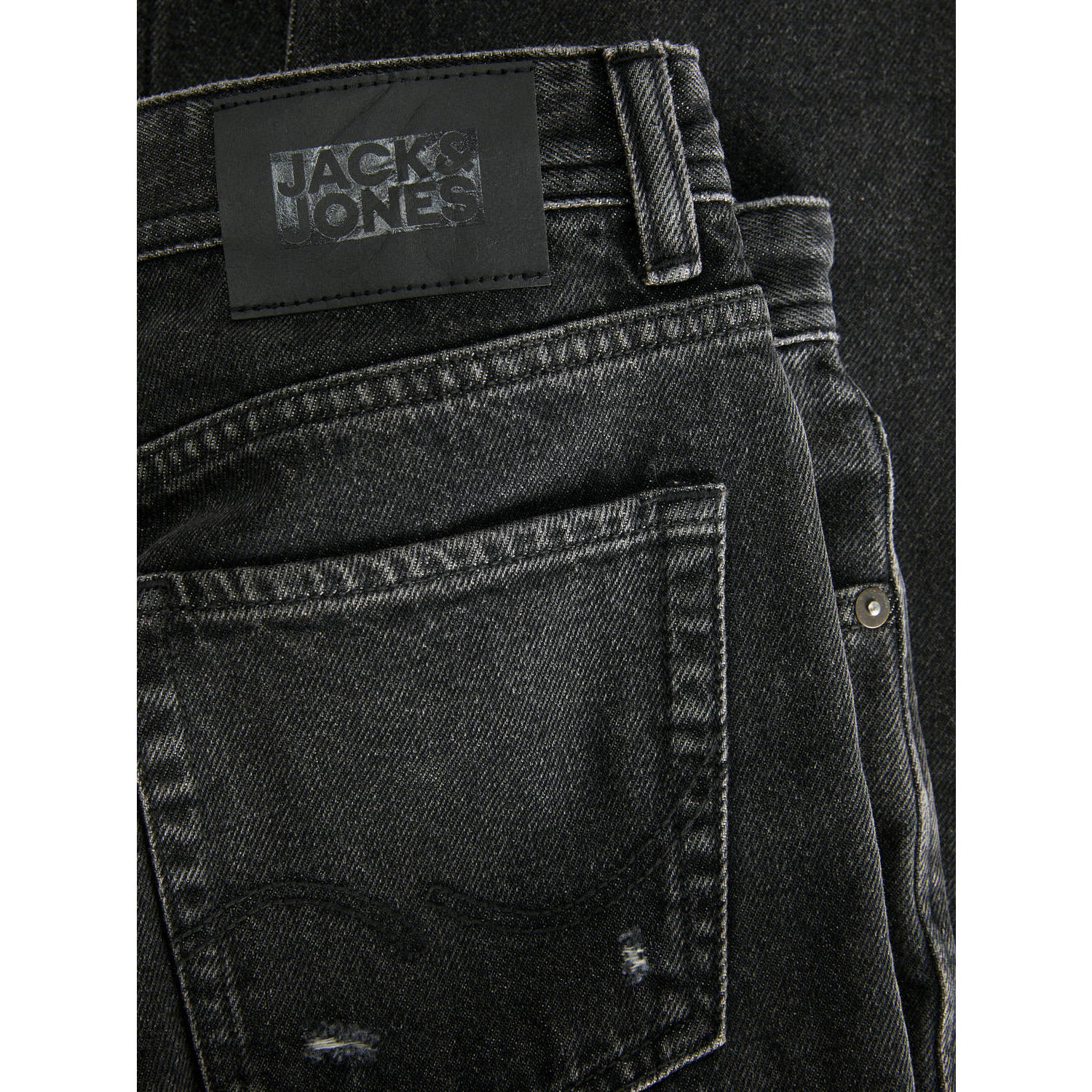 JACK & JONES JUNIOR relaxed jeans JJICHRIS JJORIGINAL black denim