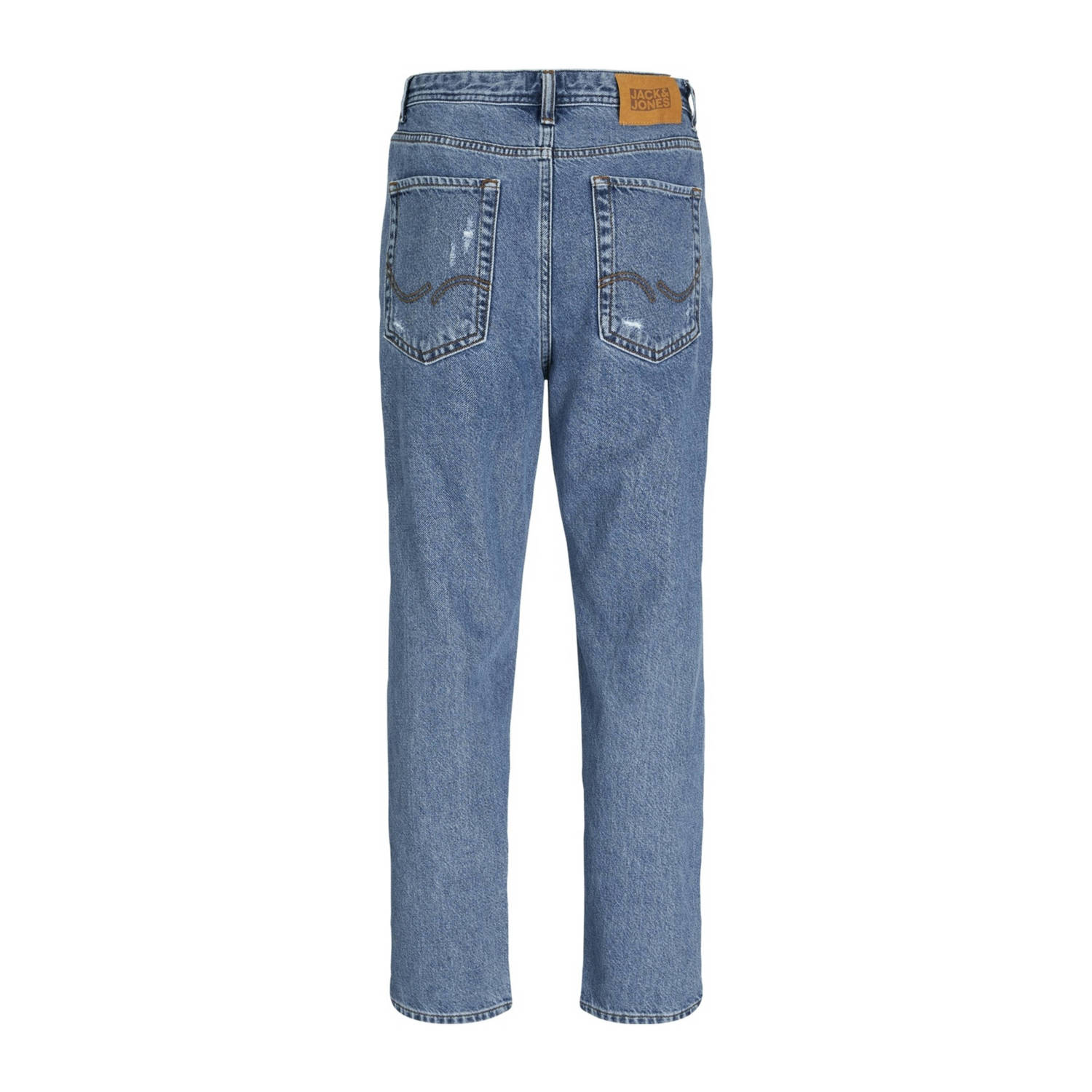 JACK & JONES JUNIOR relaxed jeans JJICHRIS JJORIGINAL blue denim