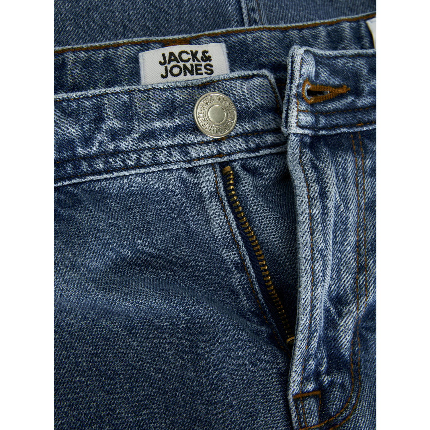 JACK & JONES JUNIOR relaxed jeans JJICHRIS JJORIGINAL blue denim