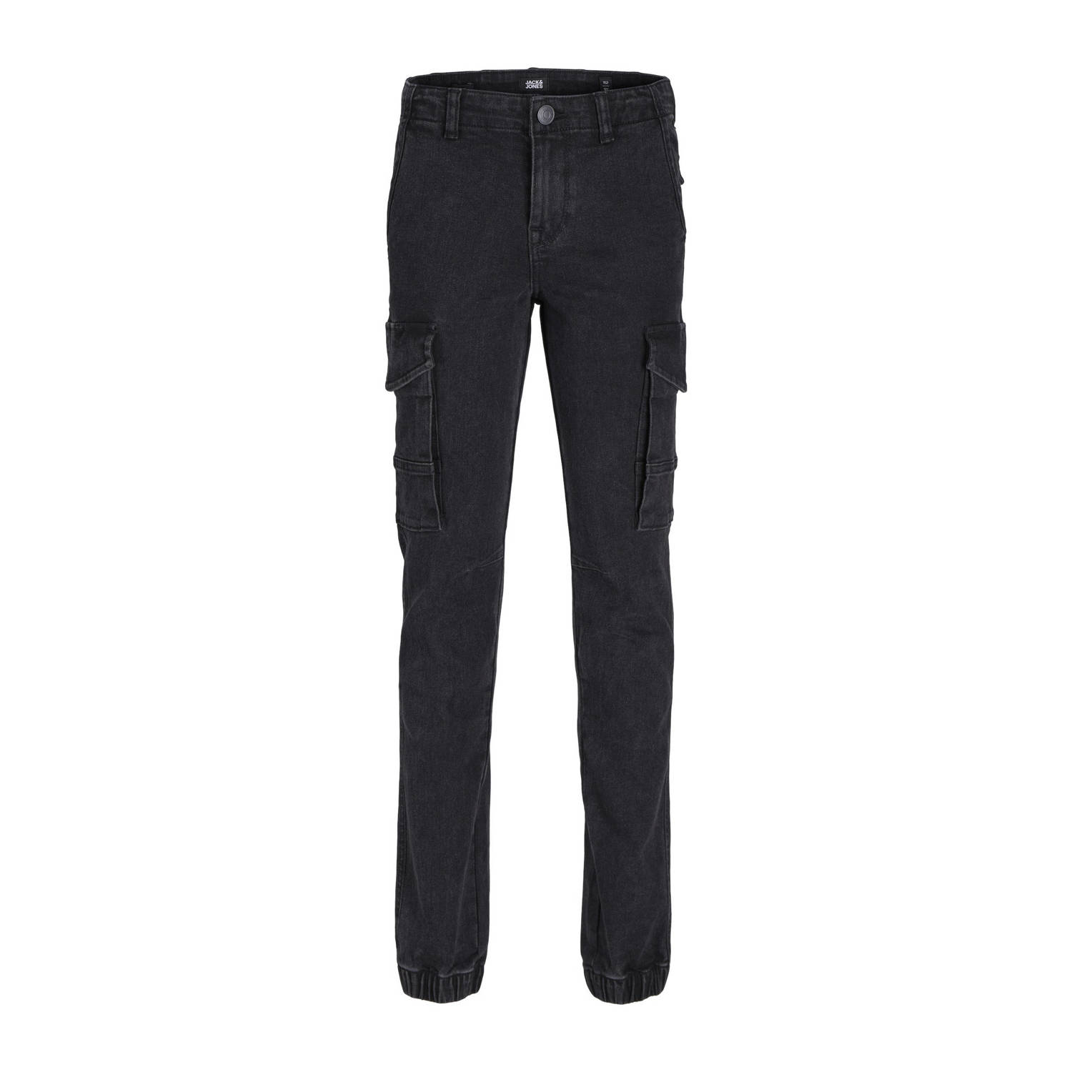 JACK & JONES JUNIOR slim fit jeans JJIPAUL JJFLAKE black denim