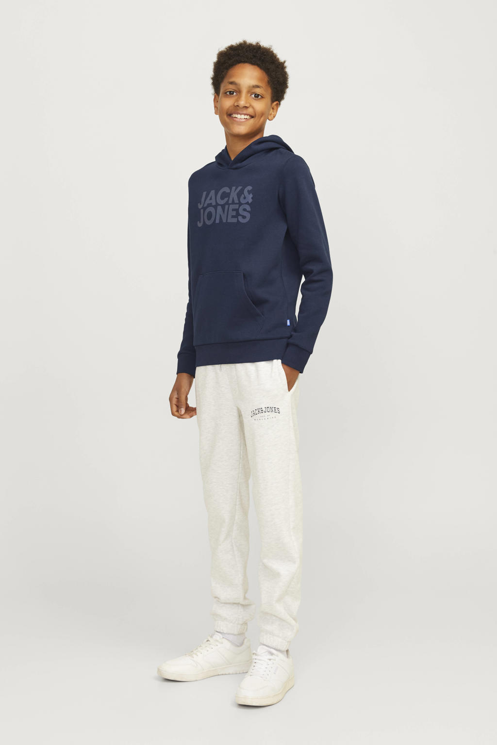 JACK & JONES JUNIOR hoodie JJECORP met tekst