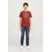 JACK & JONES JUNIOR T-shirt JJELOGO met logo warmrood