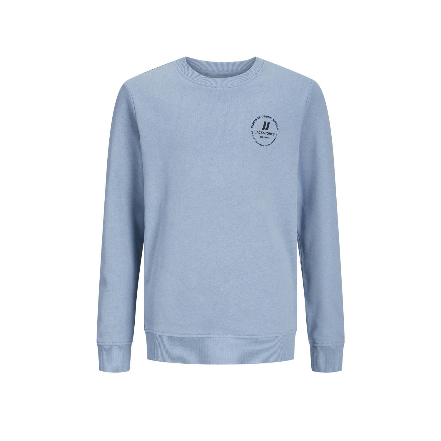 Jack & jones JUNIOR sweater JJESWIFT met printopdruk lichtblauw Printopdruk 128