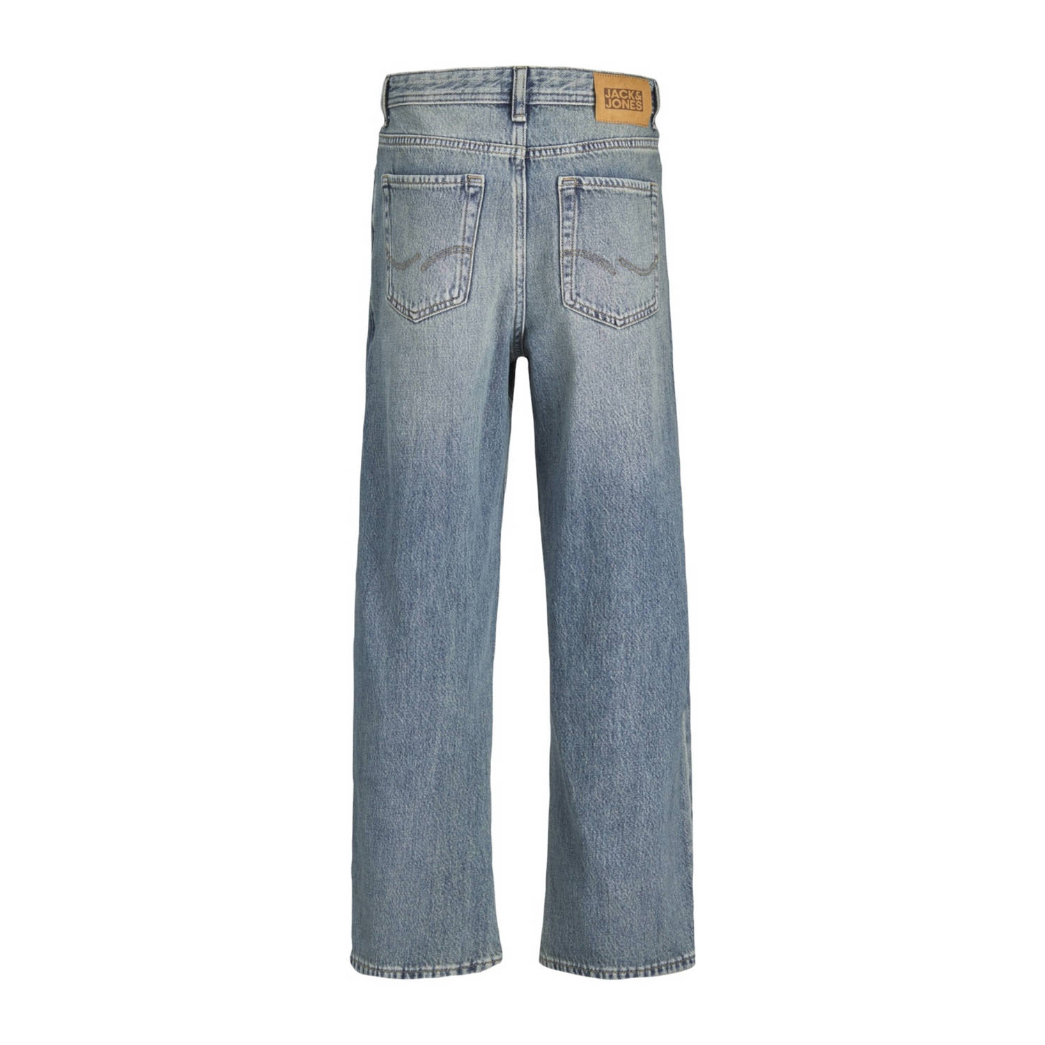 JACK & JONES JUNIOR loose fit jeans JJIALEX JJORIGINAL blue denim