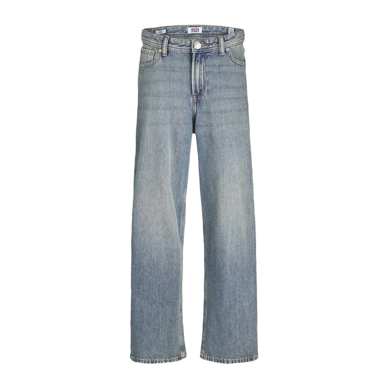 Jack & jones JUNIOR regular fit jeans JJIALEX JJORIGINAL blue denim Blauw 128